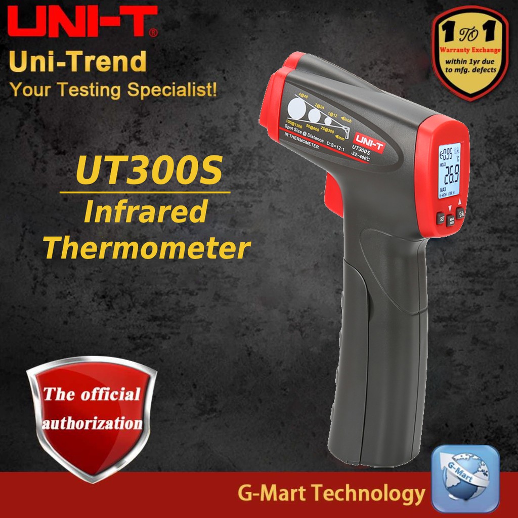 UNIT UT300S Digital Infrared Thermometer Noncontact Temperature SCAN Measure Shopee Malaysia
