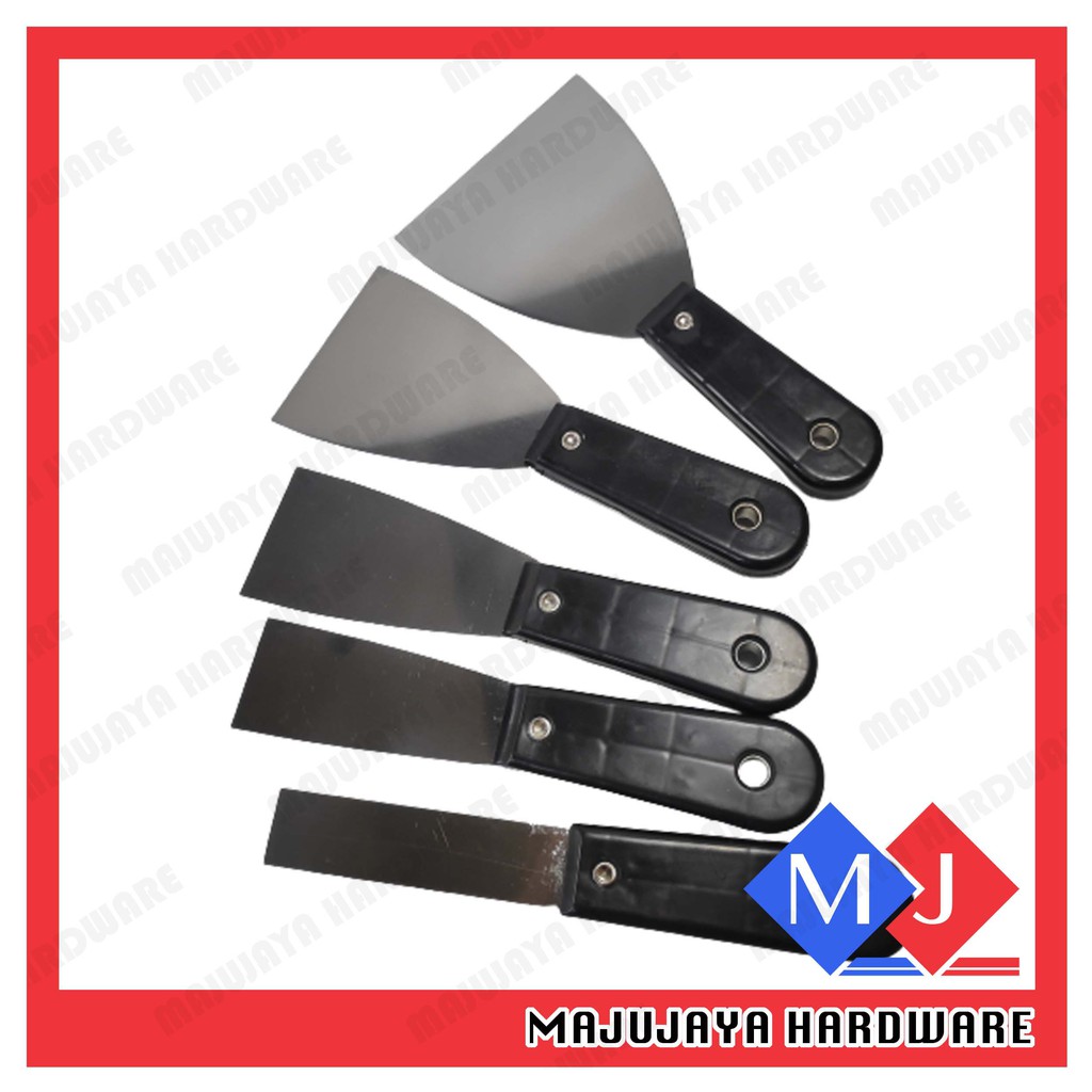 BISON Stainless Steel Scraper With PVC Handle Burger Flipper 1''- 6 ...