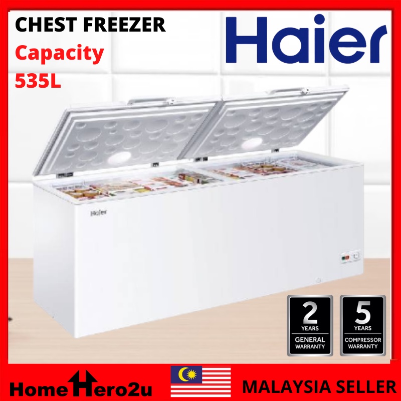 Haier BD568HP (535L) Chest Freezer Convertible (Freezer Fridge) BD568HP Peti Sejuk Homehero2u