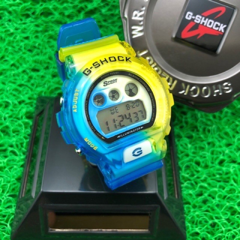 S(SALE) Gshock Spoon Viral Dw6900 3230 Jelly Metallic Digital Time