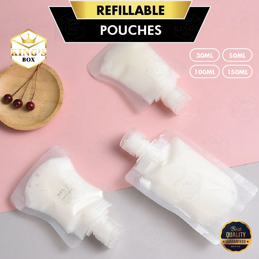 Dispenser bag Refillable Pouches Shampoo Liquid Cosmetic Storage Container Shopee Malaysia
