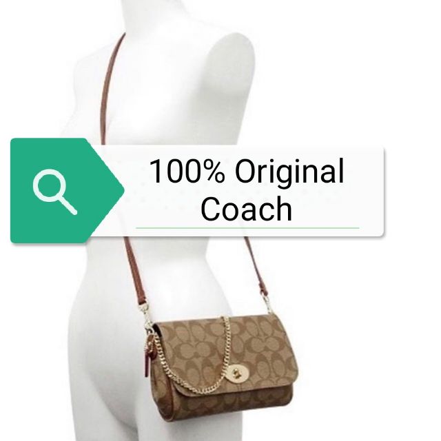 Coach mini ruby on sale crossbody in signature canvas