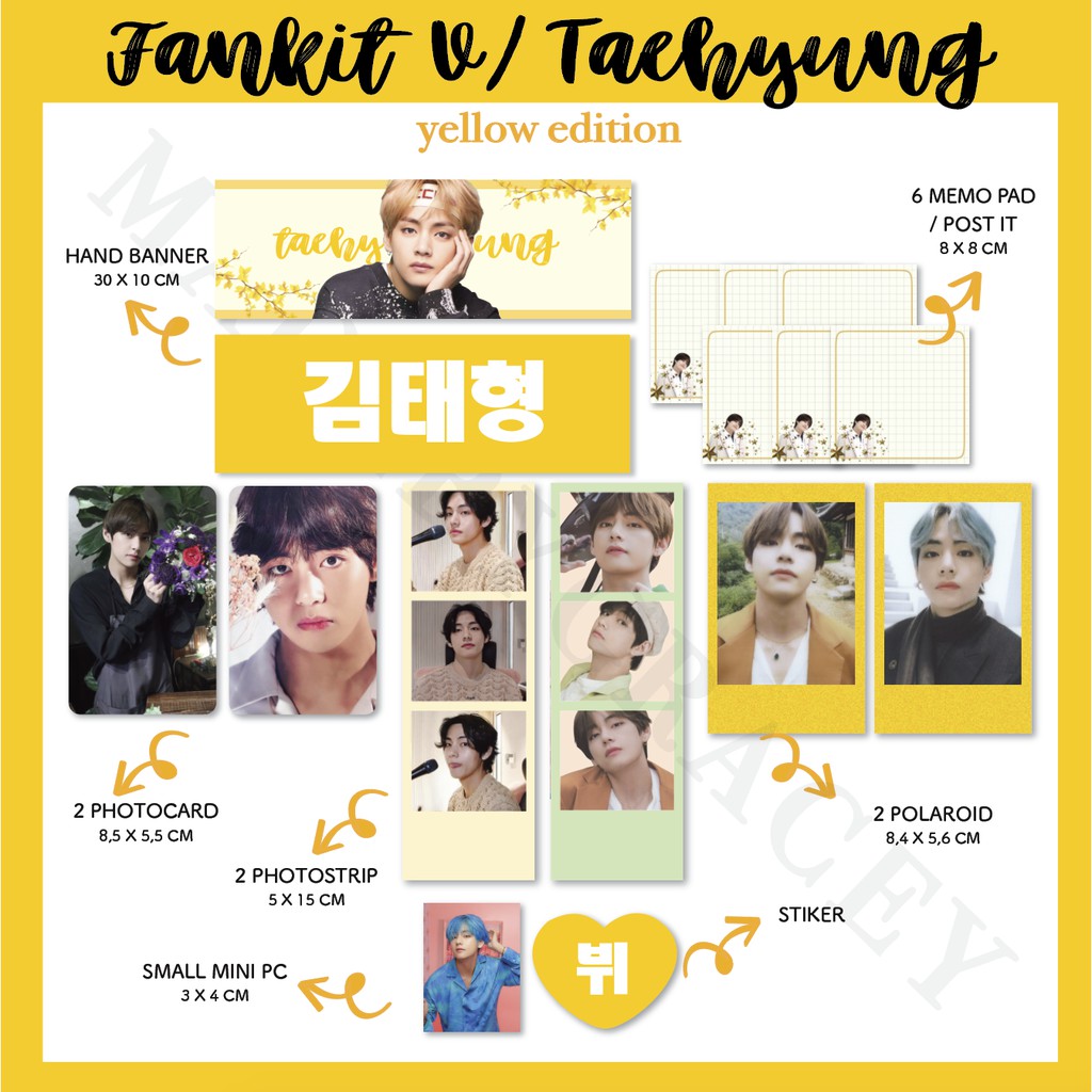 (Po) Fankit BTS V Taehyung Yellow Edition Bangtan Saving Package (CO ...