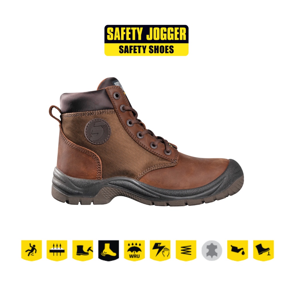 Safety Jogger DAKAR Brown S3 SRC Safety Shoes [Ready Stock] Shopee Malaysia