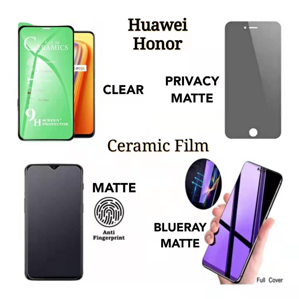 Ceramic Huawei Honor 10 View 20 Lite Pro Play X10 Matte Privacy
