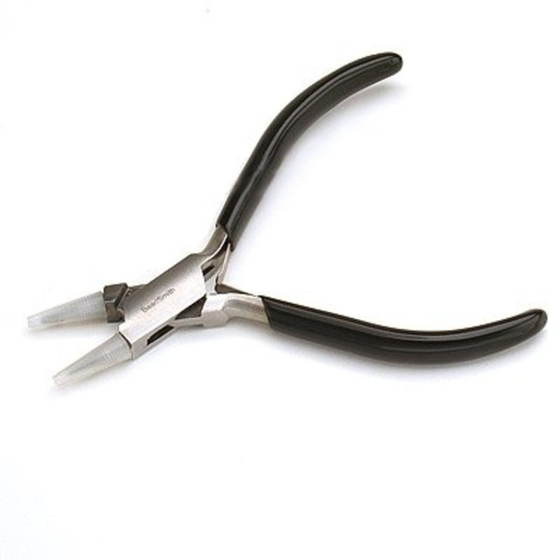 Beadsmith Satin Touch Flat Nose Pliers - 5.75 Inch Polished Steel Jewelry Making Tool With Comfort Grip - View #4