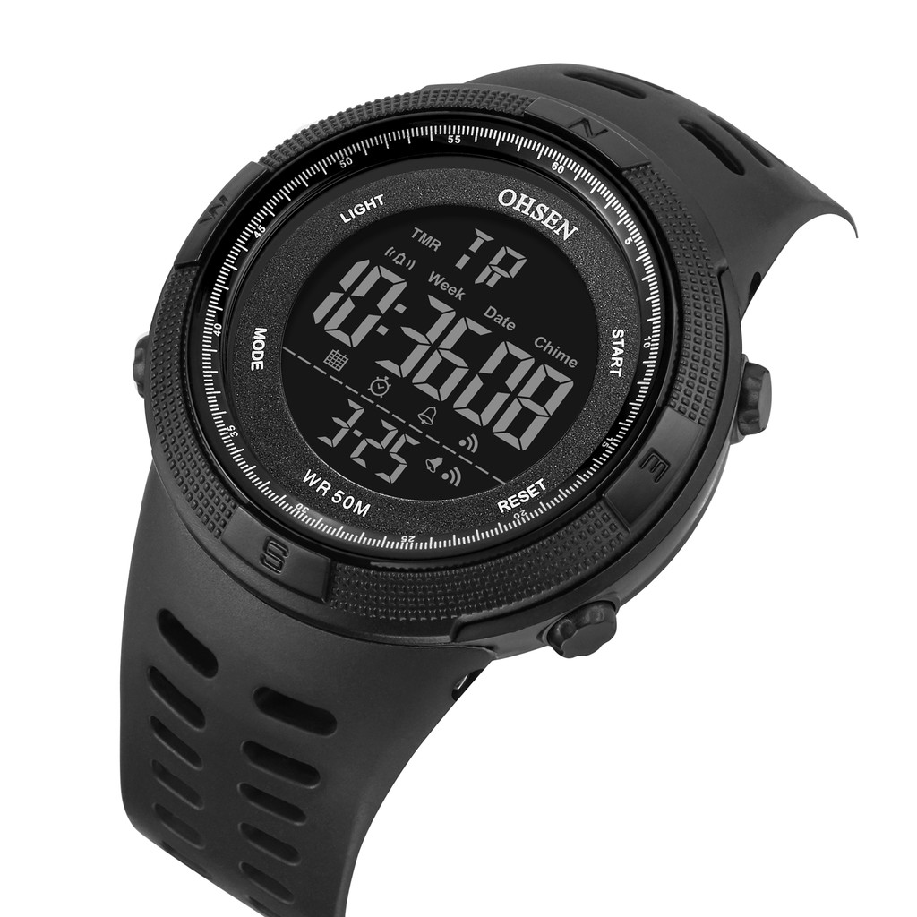 Ohsen sport watch water resist clearance 50m