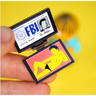 X-Files FBI Fox Mulder ID Card Enamel pin Business SPECIAL AGENT