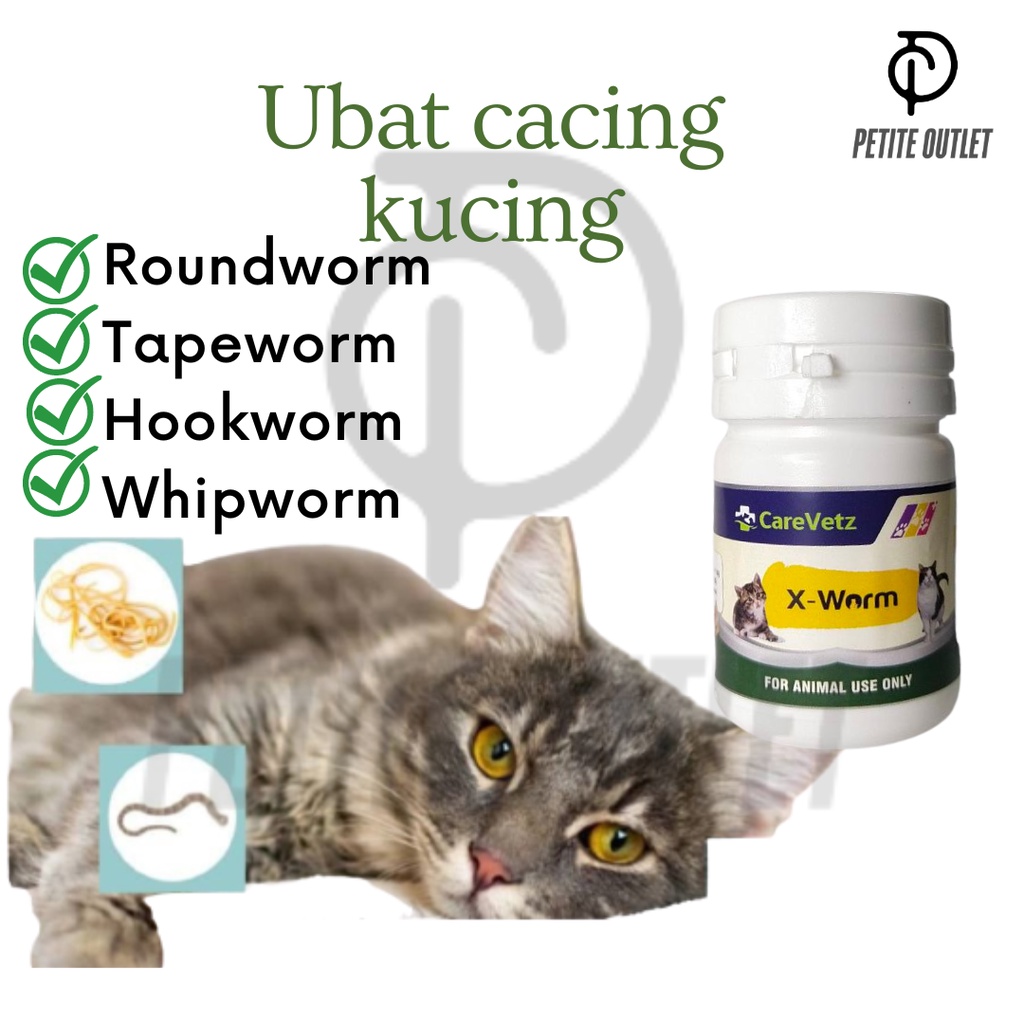 Ubat Cacing Kucing XWorm Tablet (20 tablets) Shopee Malaysia