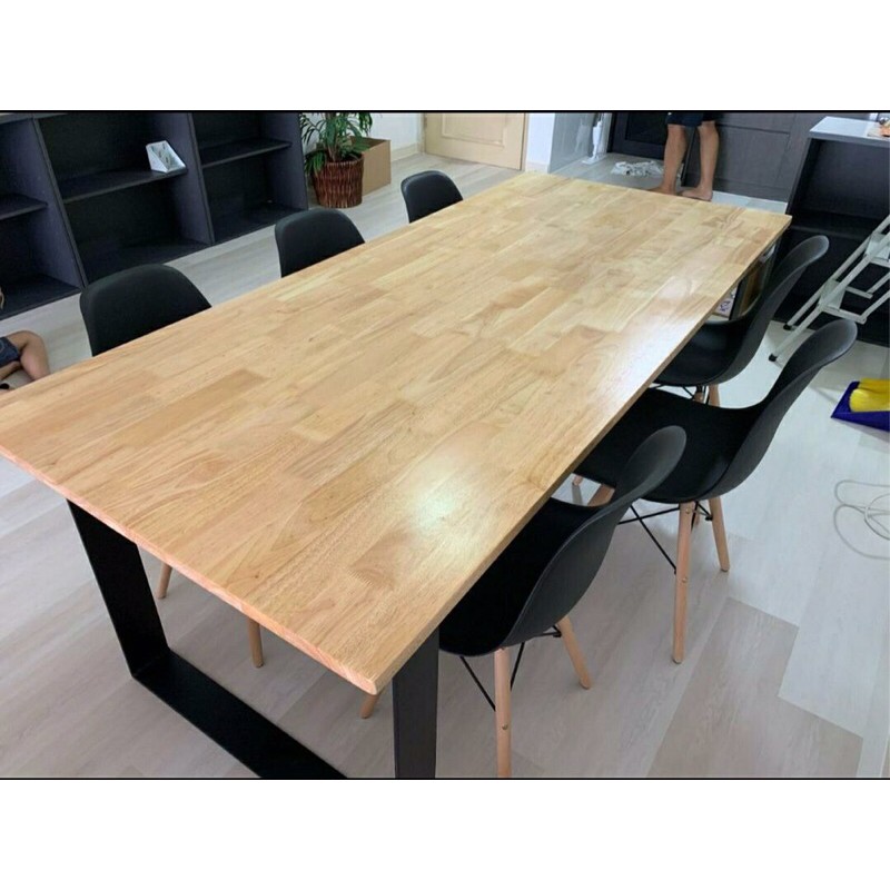 DINING TABLE SOLID WOOD 6 SEATER MALAYSIA🇲🇾 Shopee Malaysia