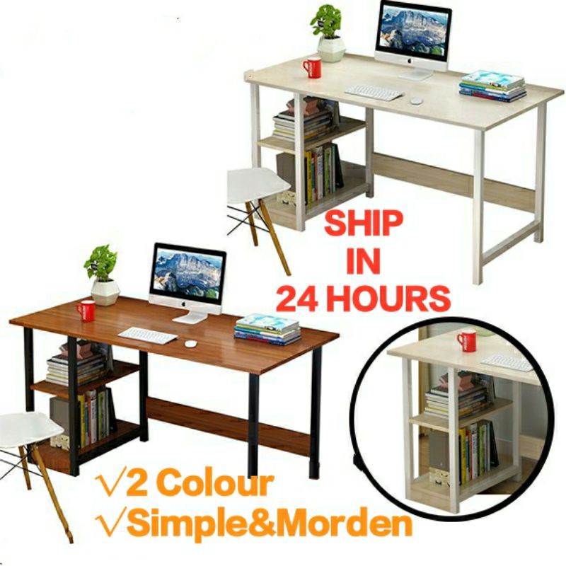 MEJA OFFICE BELAJAR SIMPLE / Simple Minimalist Table Computer Desktop ...
