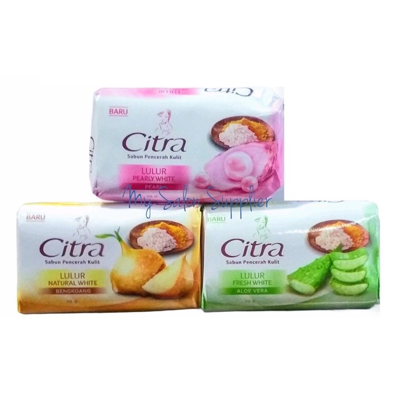 Citra Soap 70G (Bengkoang/Aloe Vera/Pearl) Original from indonesia