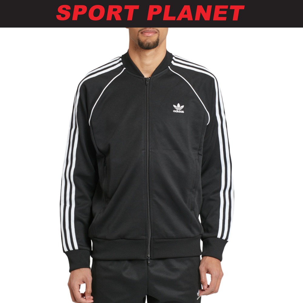 Adidas originals superstar track jacket in black discount cw1256