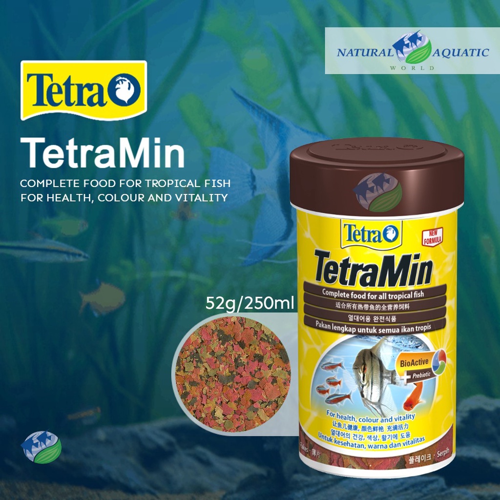 Tetra TetraMin (52g) Complete food for all Tropical Fish | Shopee Malaysia