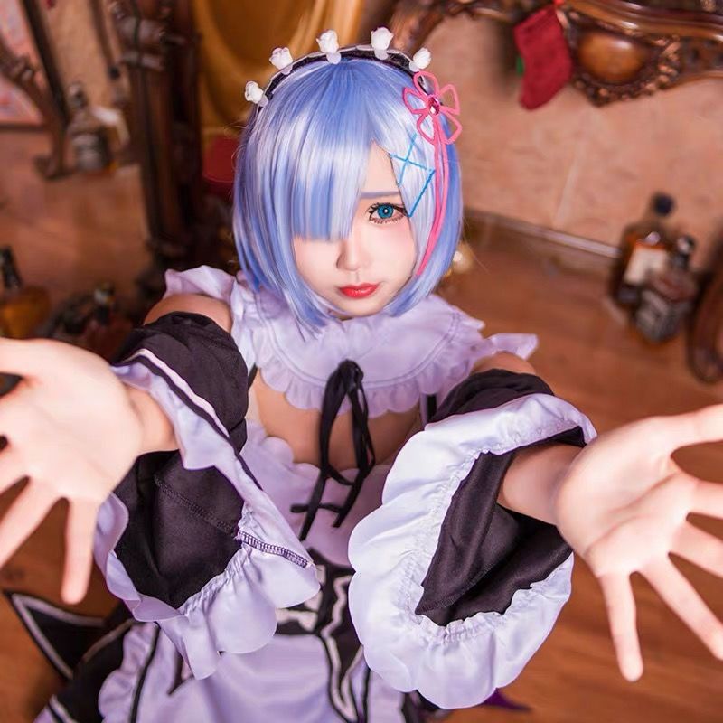 From Scratch Life In Another World Ram Rem Maid Costume cos Full Set ...