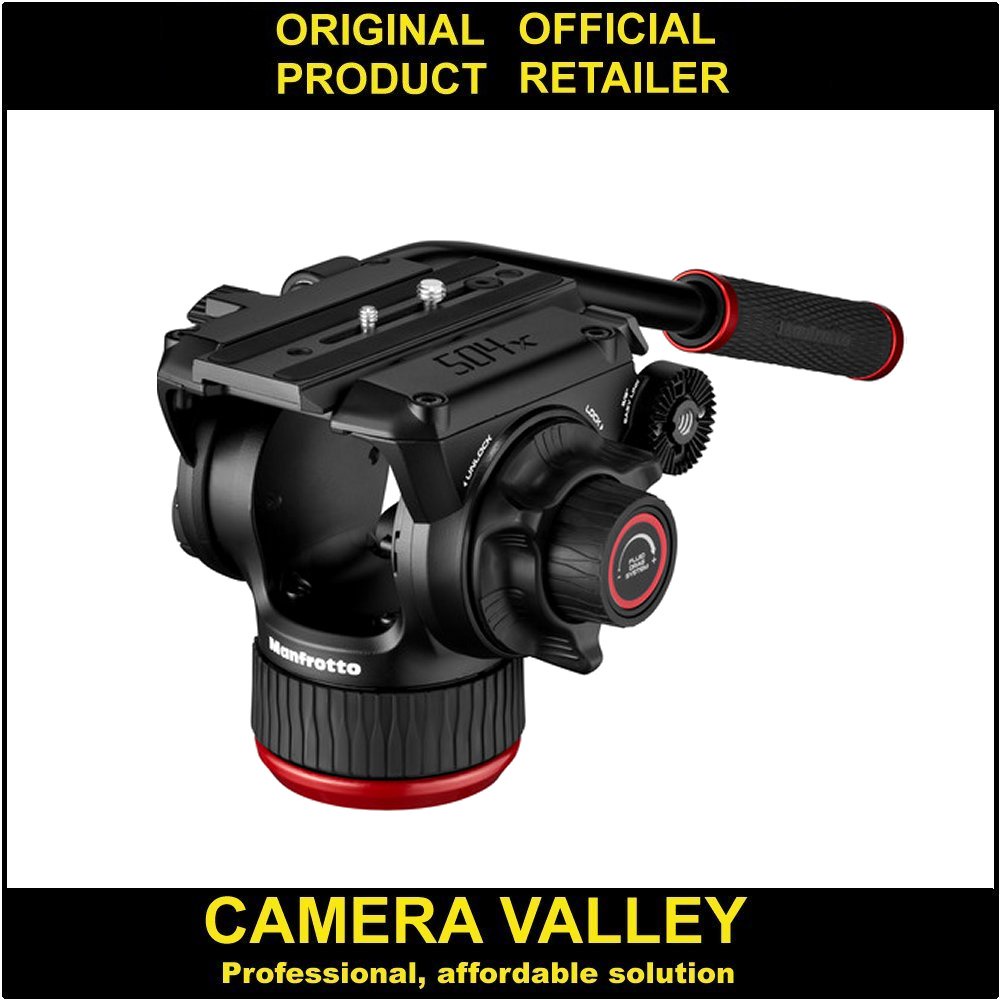 Manfrotto 504X Fluid Video Head With Flat Base MVH504XAH Shopee Malaysia
