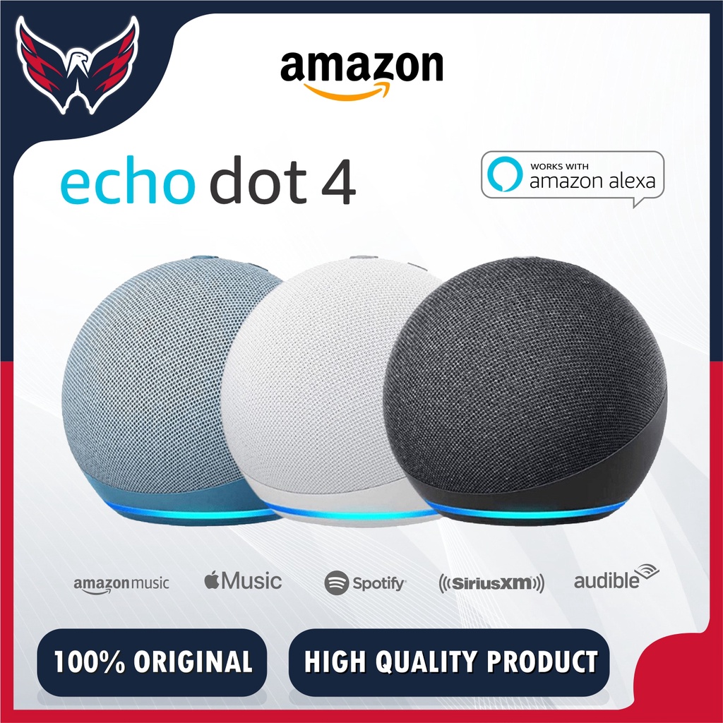 Alexa Amazon Echo Dot 4th Generation Smart Speaker Alexa Voice ...