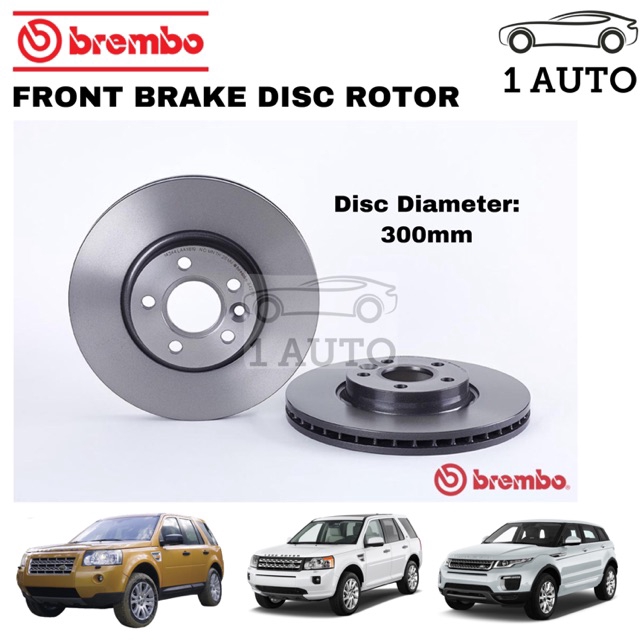 GENUINE BREMBO FRONT BRAKE DISC ROTOR RANGE ROVER LAND ROVER