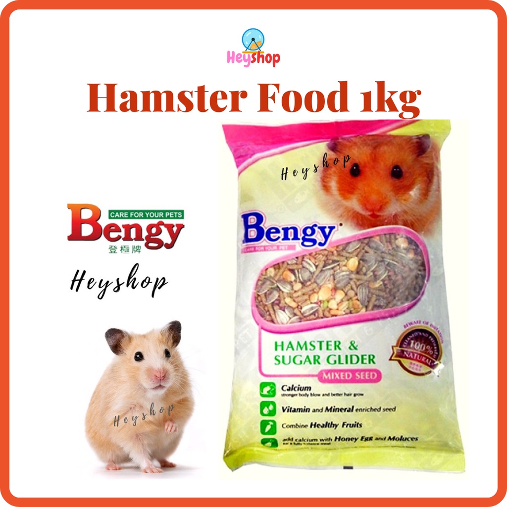 Hamster Food 1kg 🔥 Mix Seed Makanan Hemster Murah Dwarf Syrian Mixed