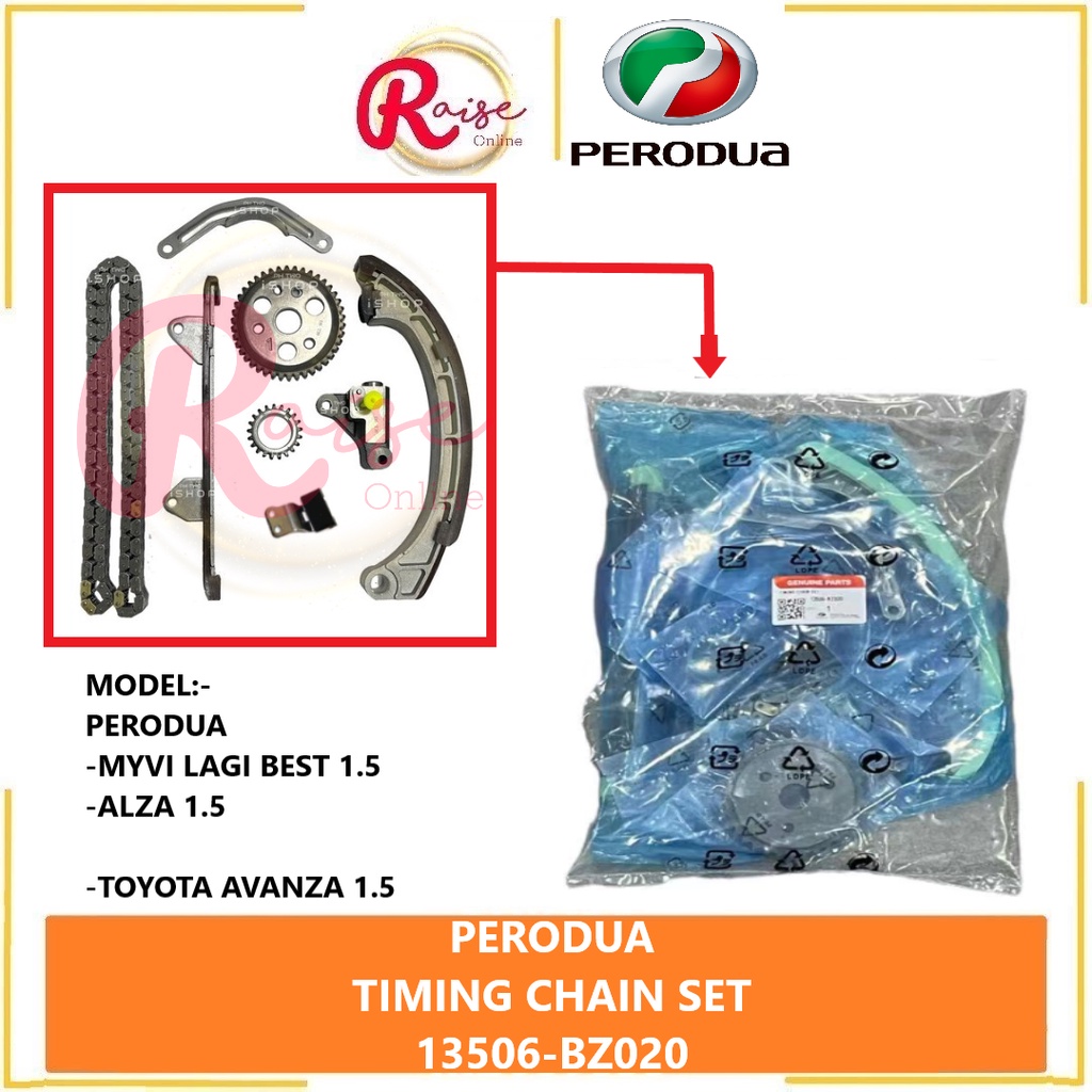100 ORIGINAL PERODUA TIMING CHAIN KIT SET PERODUA MYVI 1.3 1.5