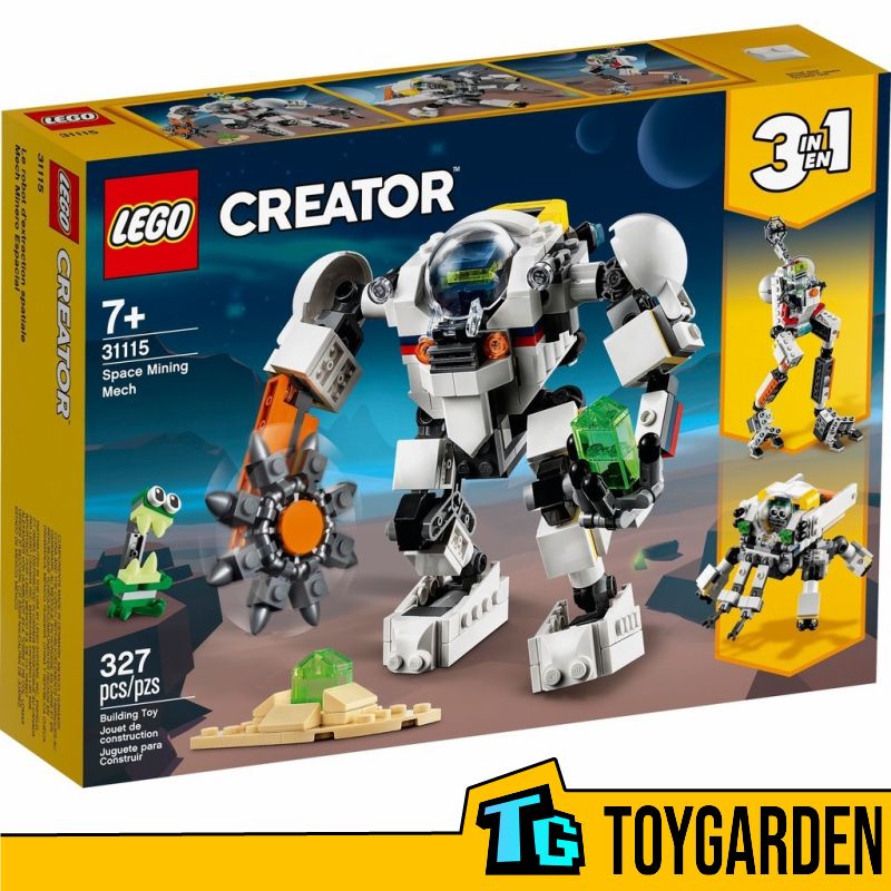 LEGO Creator 3 in 1 31115 Space Mining Mech Shopee Malaysia