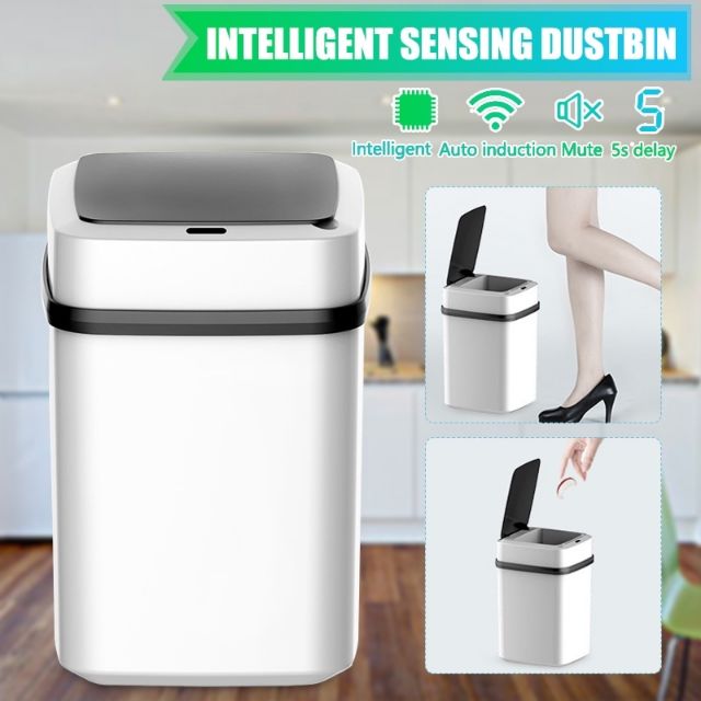 13L SMART SENSOR DUSTBIN TOUCHLESS TRASH CAN 感应垃圾桶 | Shopee Malaysia