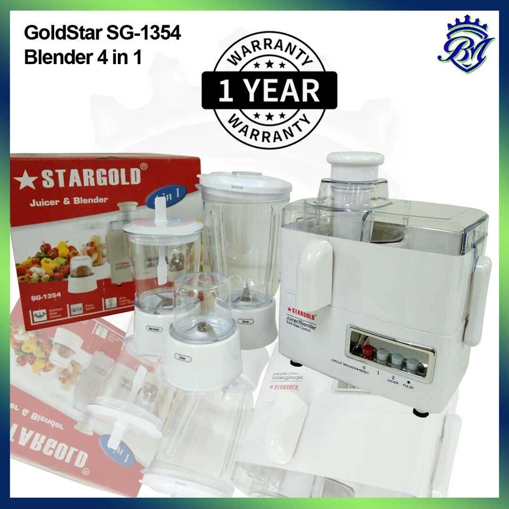 StarGold SG1354 Juicer & Blender 4 In 1 Shopee Malaysia