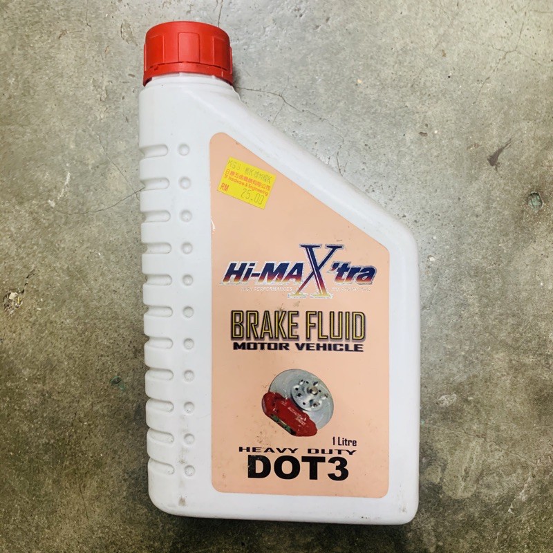 [100 ORIGINAL] HIMAXTRA BRAKE FLUID DOT 3 (1000ML) MADE IN MALAYSIA