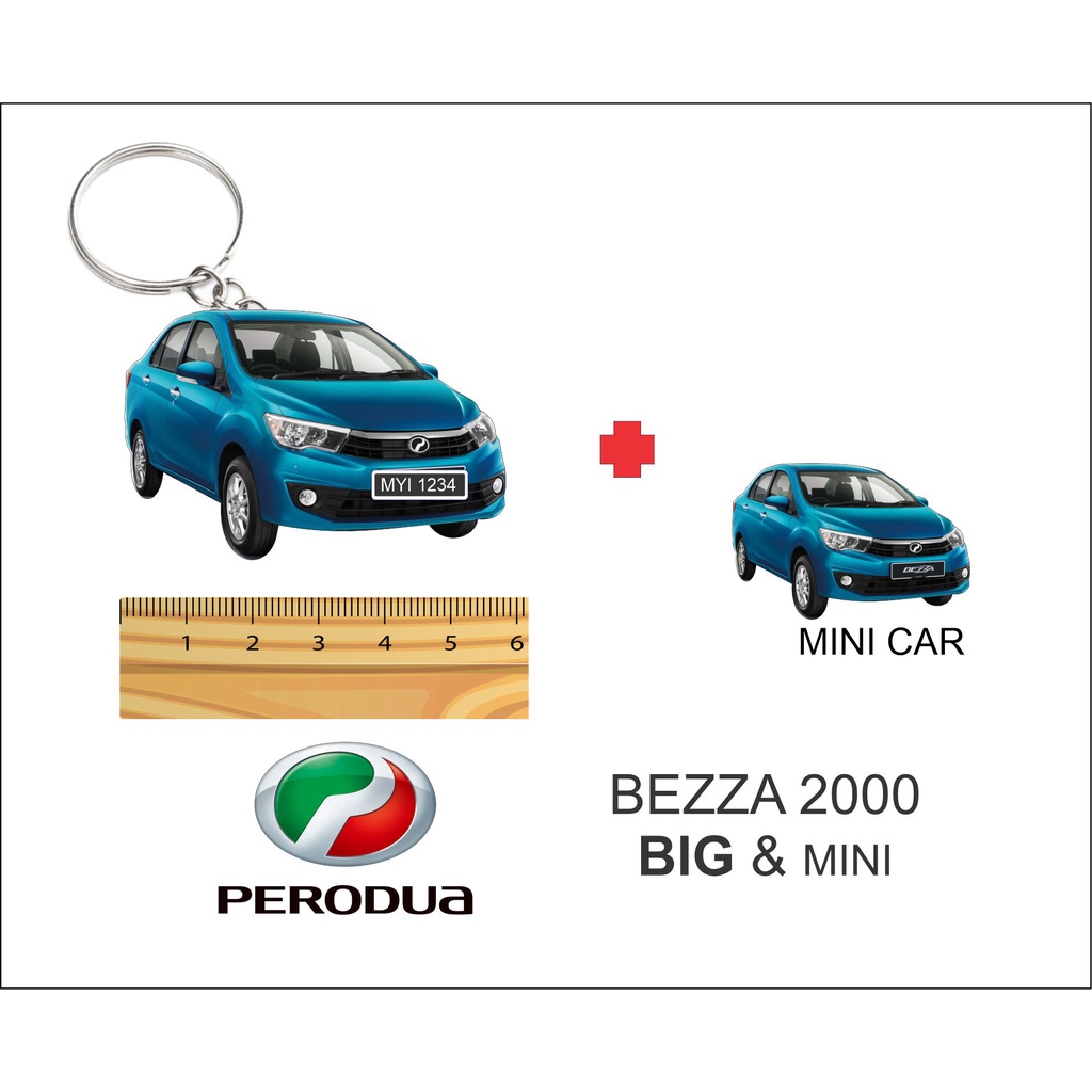 Perodua bezza blue 2000 Key Tags / Key Tagging / Keychain / Tanda Kunci ...