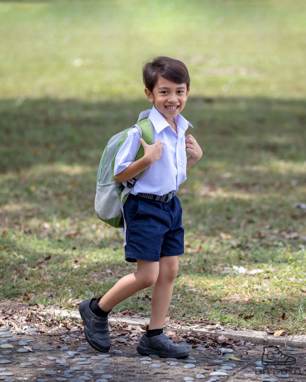 On"Goin Age 5yrs16yrs Dex Waterproof Kids Black School Shoes Size EU