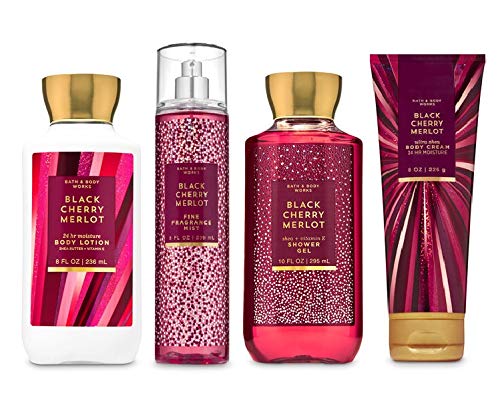 Bath and Body Works BLACK CHERRY MERLOT - Deluxe Gift Set From USA ...