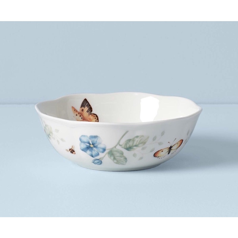  Lenox Butterfly Meadow Serving Bowl , white body