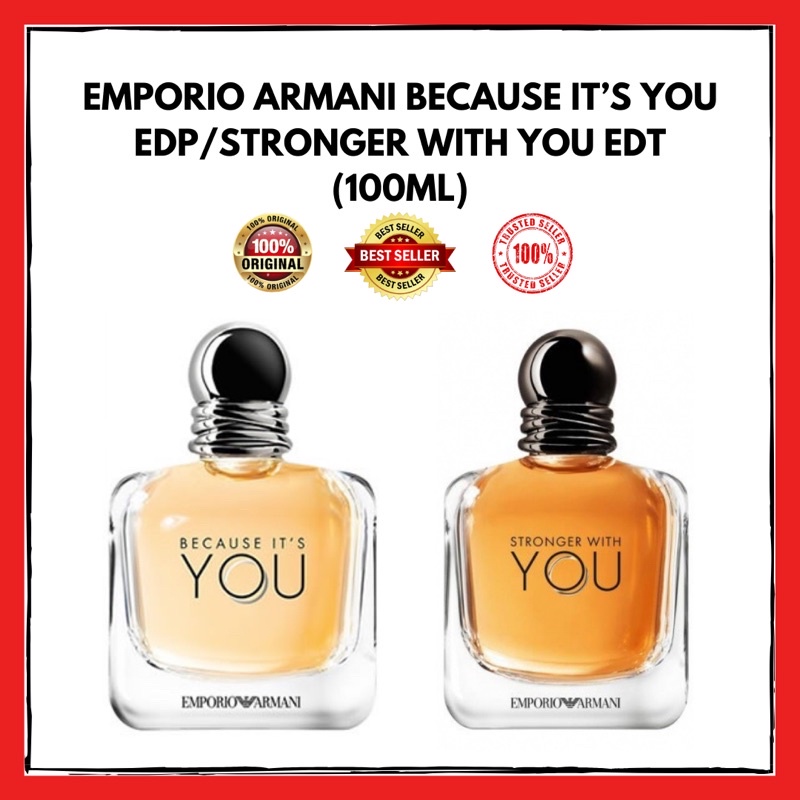 Stronger with you and because it's you sales