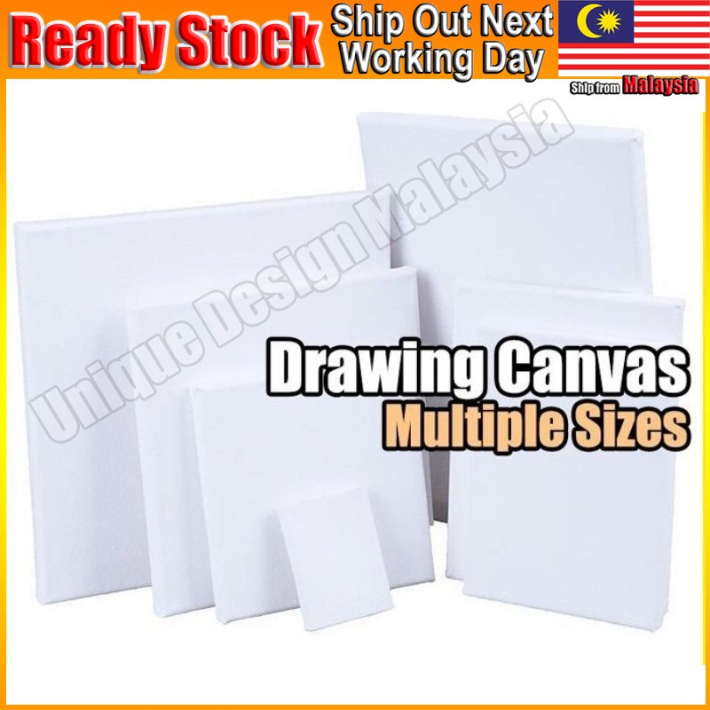 Blank White Mini Small Stretched Artist Canvas Embroidery Art Board ...