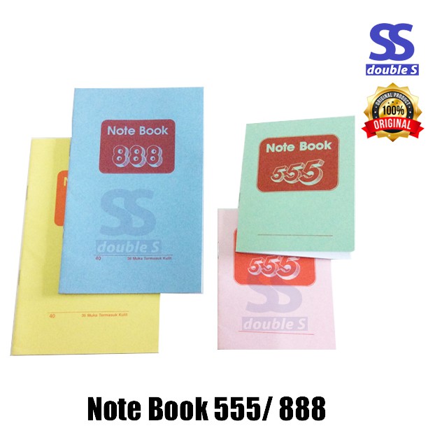 Note Book 555 & 888/Buku 555 & 888 | Shopee Malaysia