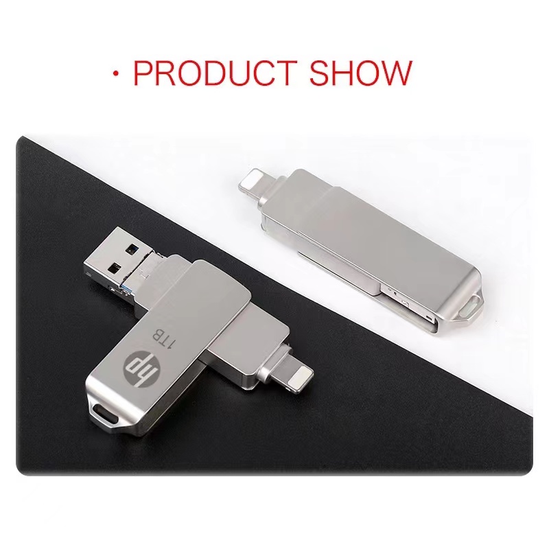 HP Flash Drive OTG Metal USB 1TB 32GB OTG Pen Drive USB Flash Disk for  ios/Android