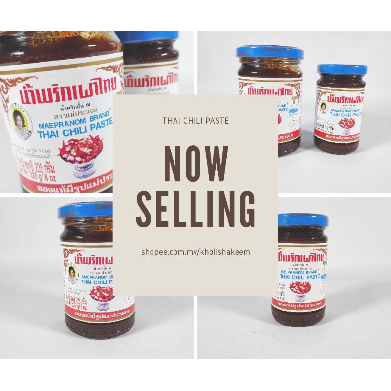 Thai Chili Paste Maepranom Brand Pes Cili Thai Shopee Malaysia