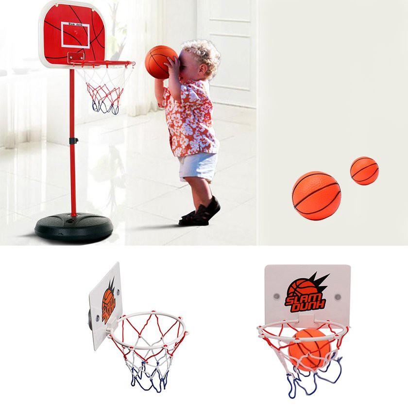 【Kiss】Portable Basketball Hoop Toys Kit Kids Children Adults Sports Game Toy Set Shopee Malaysia