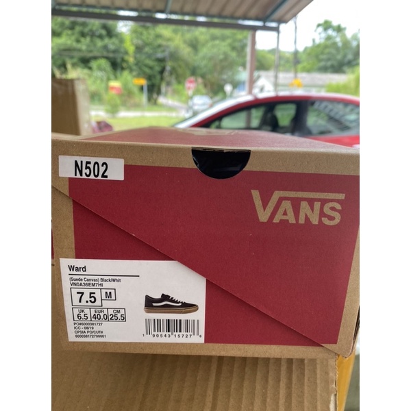 Size kasut vans store