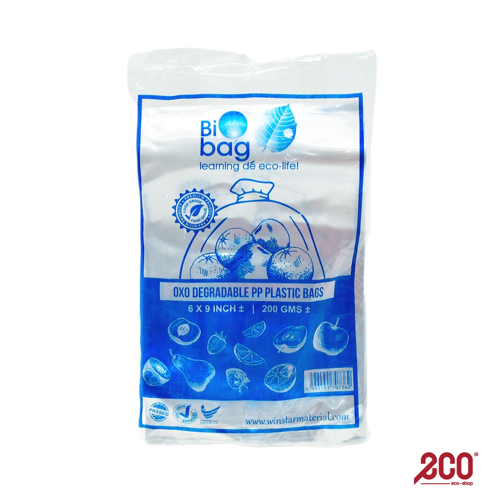 Eco Shop Oxo Degradable PP Plastic Bags 6Inchx9Inch AM L001 T03 03 Shopee Malaysia