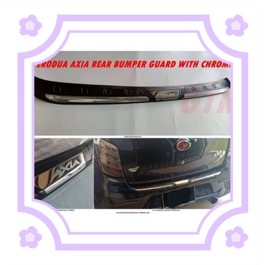 3-Piece Chrome Rear Bumper Cover Trim For Toyota Sienna (2021-2024) - ABS Plastic, Adhesive Tape Installation