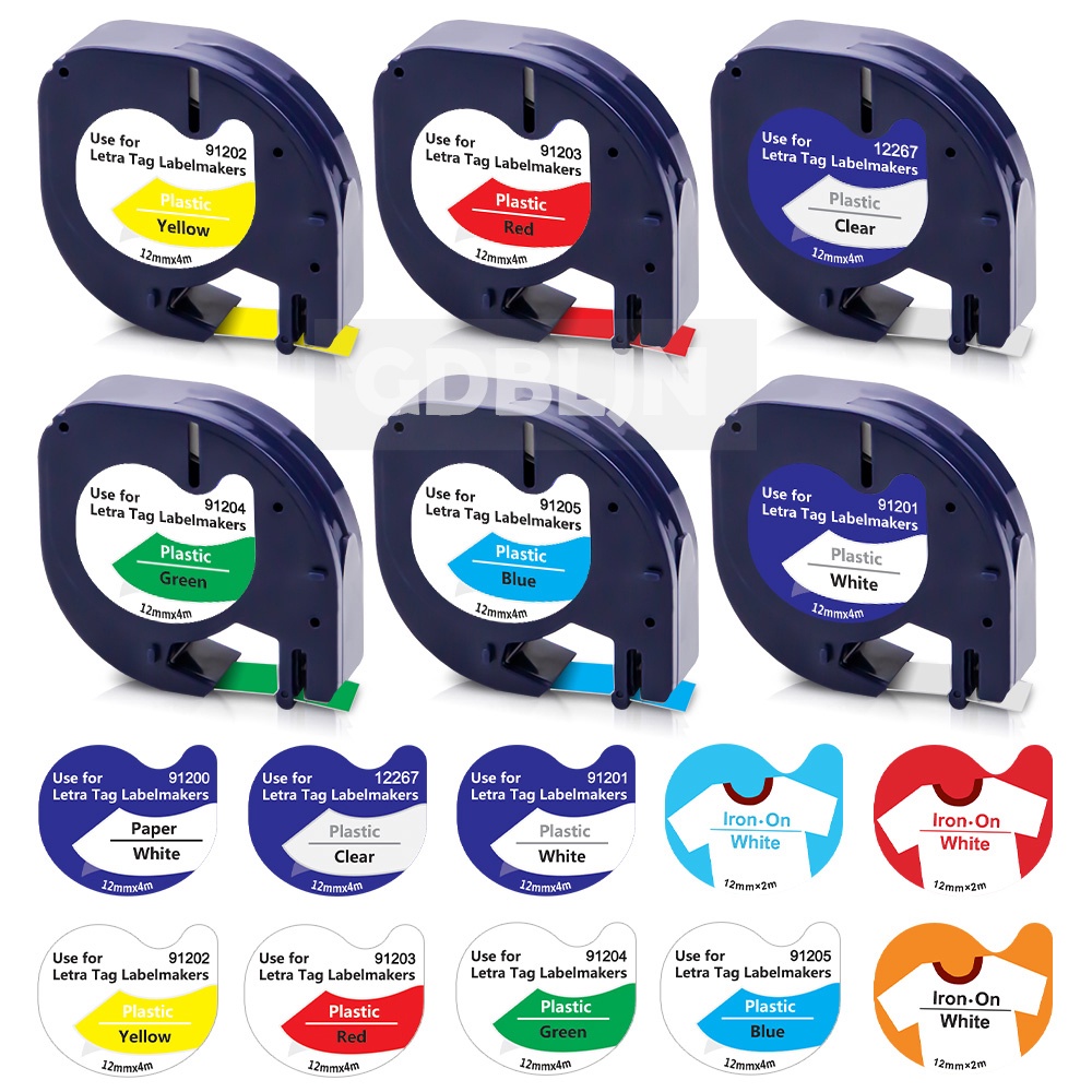 Compatible DYMO LetraTag Label Tape Dymo Letra tag Refill LT 100H Label