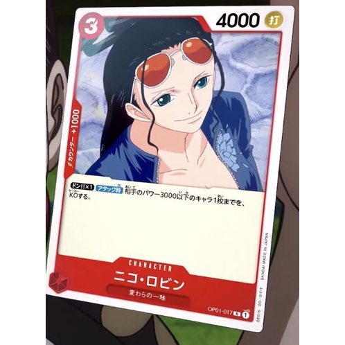 OPCG OP01-017/R - Nico Robin -One Piece Card Game | Shopee Malaysia