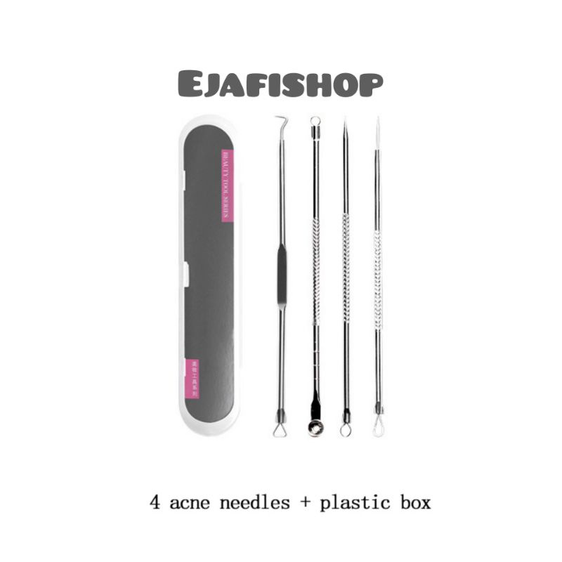 Pimple Tool Kit 4PCS/Set Acne Blackhead Removal Needle Stainless Steel ...