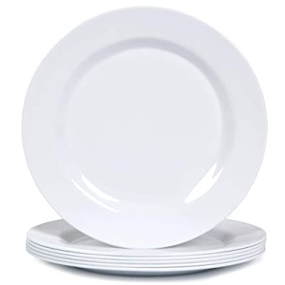 10 Inch White Melamine Restaurant Round Plate餐厅圆盘 Pinggan Bulat ...