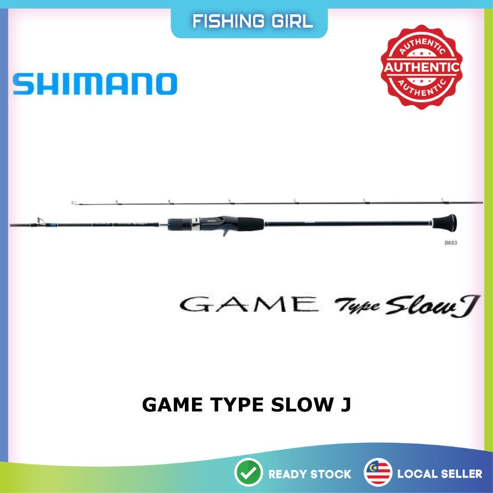 Shimano Game Type Slow J slow jigging rod 🔥Ready Stock🔥 100