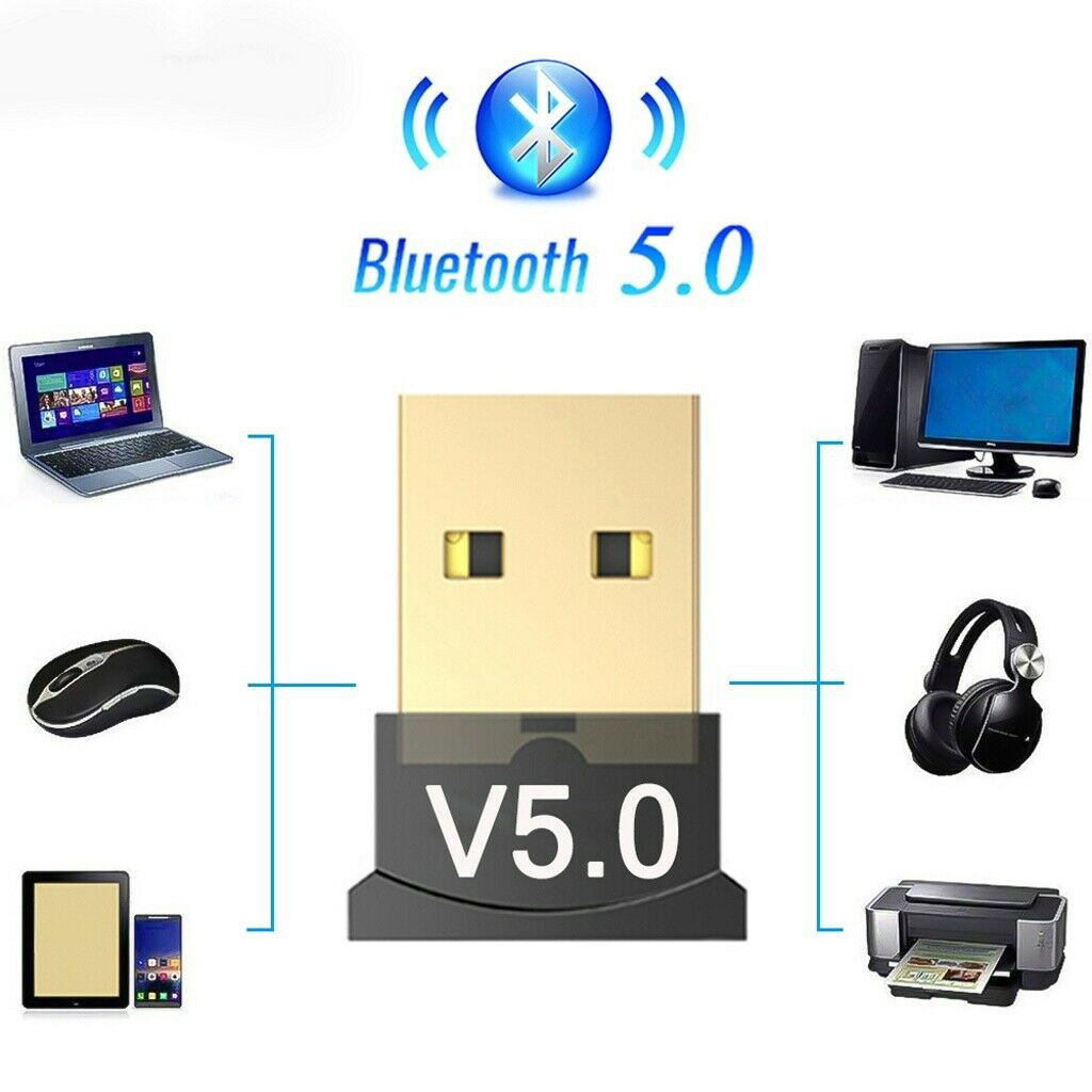 USB Bluetooth 5.0 Adapter Transmitter Bluetooth Receiver Audio