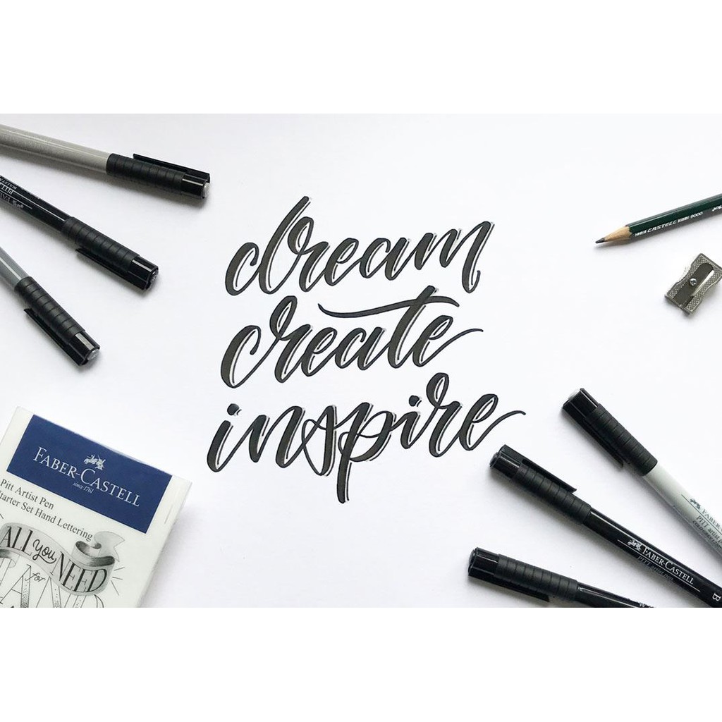 Faber-Castell PITIT Artist Pen For Hand Lettering - Starter Set Hand ...