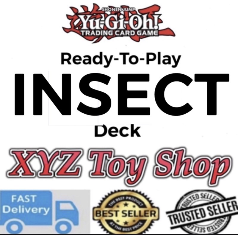 Yugioh English TCG Ready-To-Play INSECT Deck (100% Ready Stock Fast ...