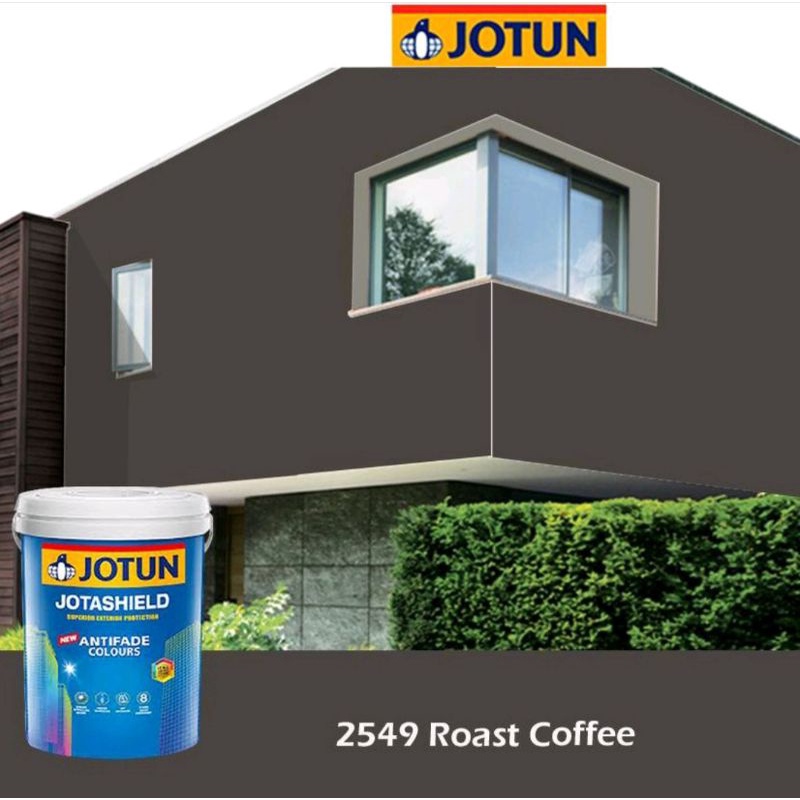 SINAR JOTUN 2549 ROAST COFFEE 15 LITER JOTASHIELD ANTIFADE TOUGH SHIELD